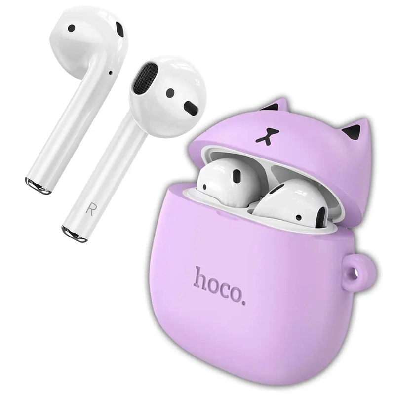 Бездротові навушники HOCO EW45 True wireless stereo headset Lilac Cat - Зображення 3