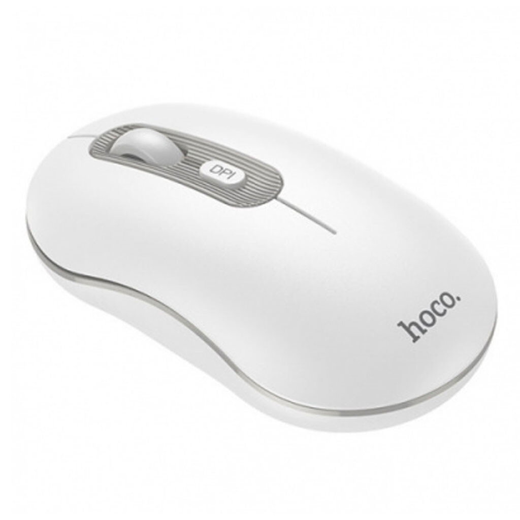 Маніпулятор миша HOCO GM21 Platinum 2.4G business wireless mouse White Gray - Зображення 4