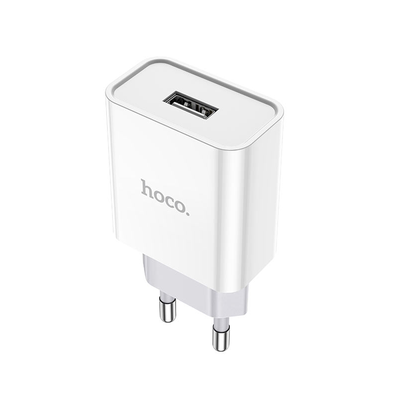 Мережевий зарядний пристрій HOCO C81A Asombroso single port charger 10.5W White - Зображення 4
