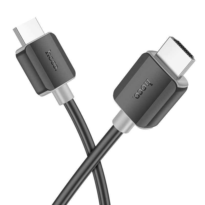 Кабель HOCO US08 HDTV 2.0 male-to-male 4K HD data cable(L=2M) Black - Зображення 3