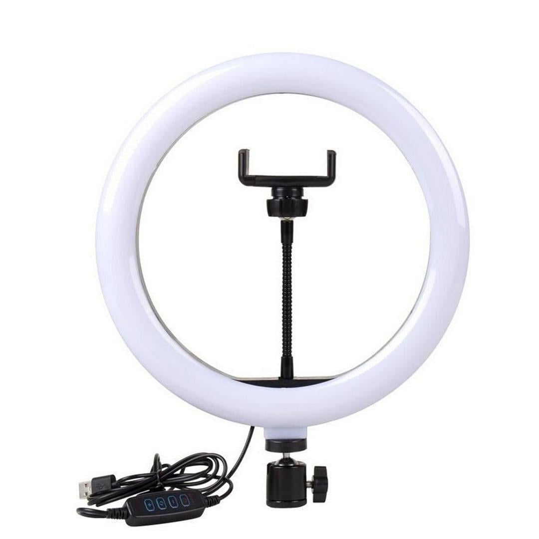 Кільцева RGB LED лампа MJ26 26 см зі штативом та тримачем для телефону, Ring Light для TikTok, Instagram, YouTube - Зображення 2