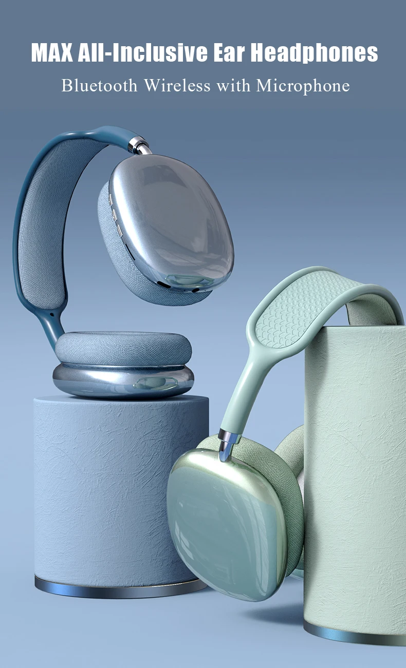 Бездротові накладні навушники HOCO W35 Air Triumph BT headset Blue - Зображення 3
