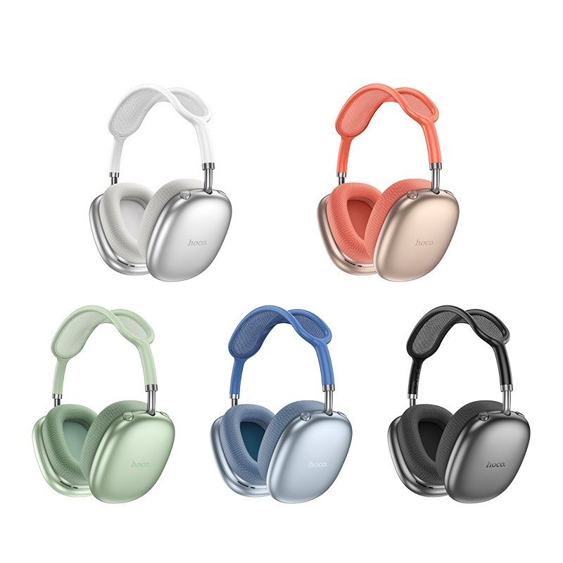 Бездротові накладні навушники HOCO W55 Pleasing BT headphones Sky Blue - Зображення 4