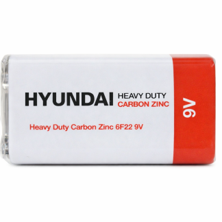 Батарейка Hyundai 6F22 Heavy Duty 9V — оригінал, надійна енергія