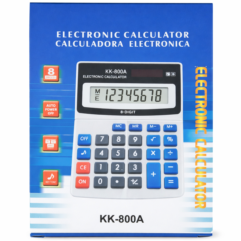 Калькулятор настільний Kenko KK-800A 8-розрядний - Зображення 2